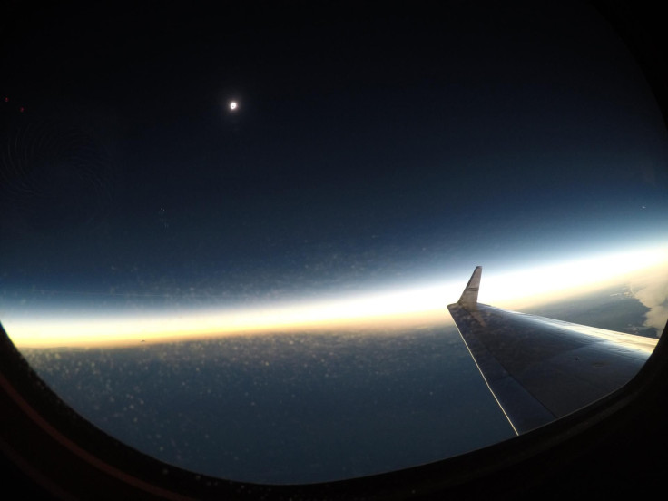 eclipse from plane