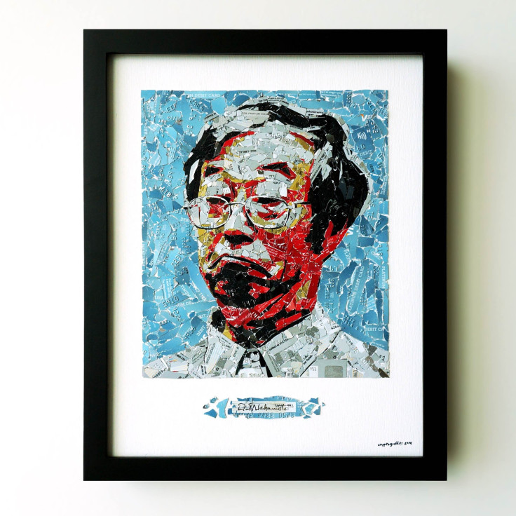 Nakamoto credit card collage by cryptograffiti