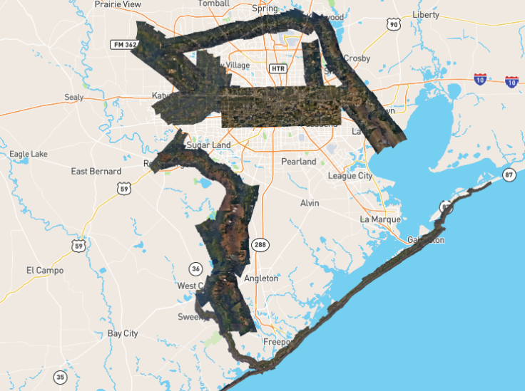 NOAA Harvey map