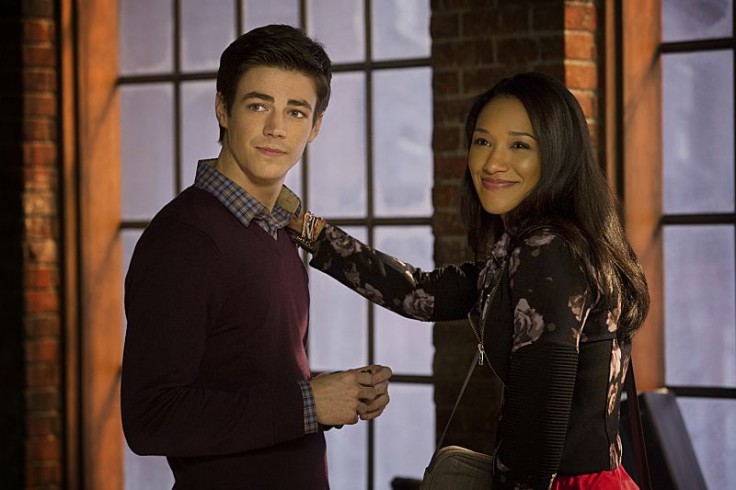 Grant Gustin as Barry, Candice Patton as Iris