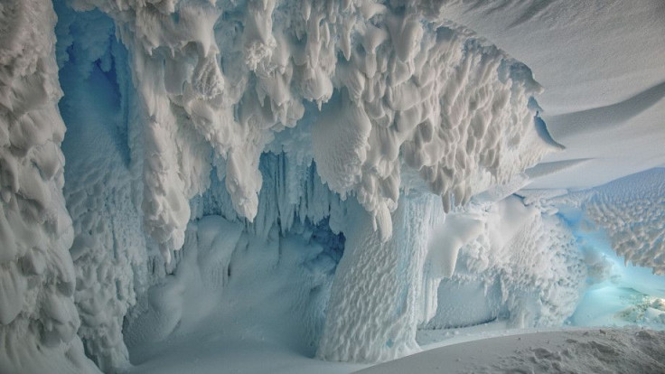 Ice_cave_5_Inside an ice cave on the Erebus Glacier tongue, Ross Island, Antarctica near McMurdo Station and Scott Base_image_Joel Bensing