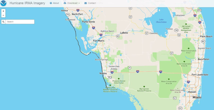 irma map west coast