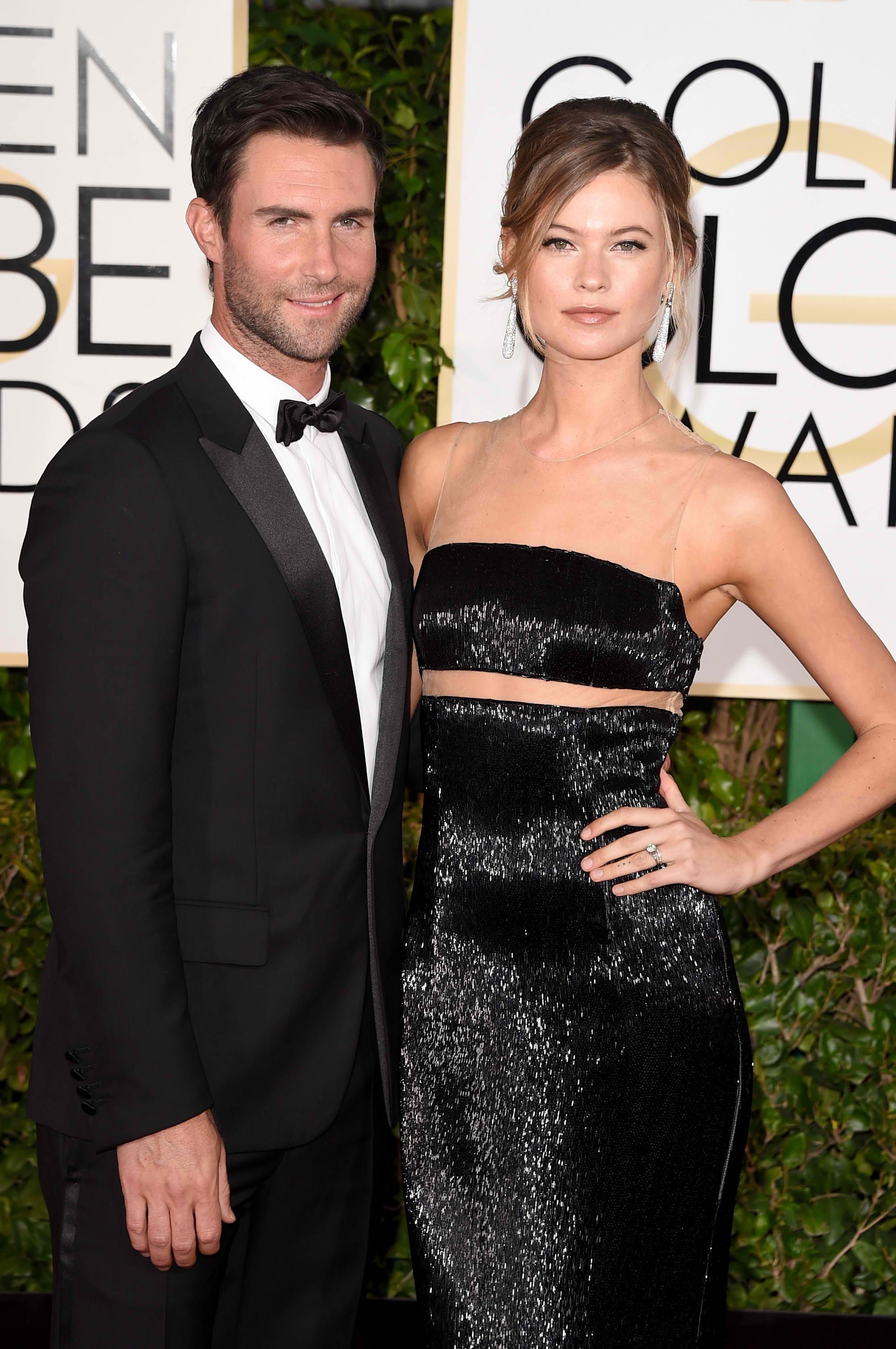 Behati Prinsloo Supports Husband Adam Levine At First Show Since Cheating S...