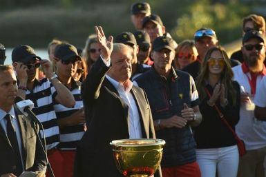 Trump golf trophy