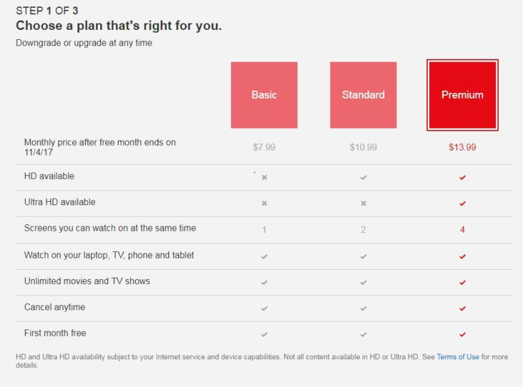 netflix prices october