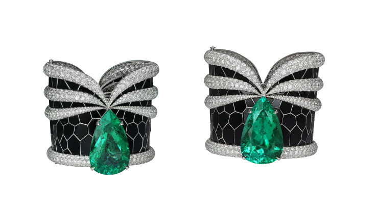 Jacob & Co Emerald Cuffs