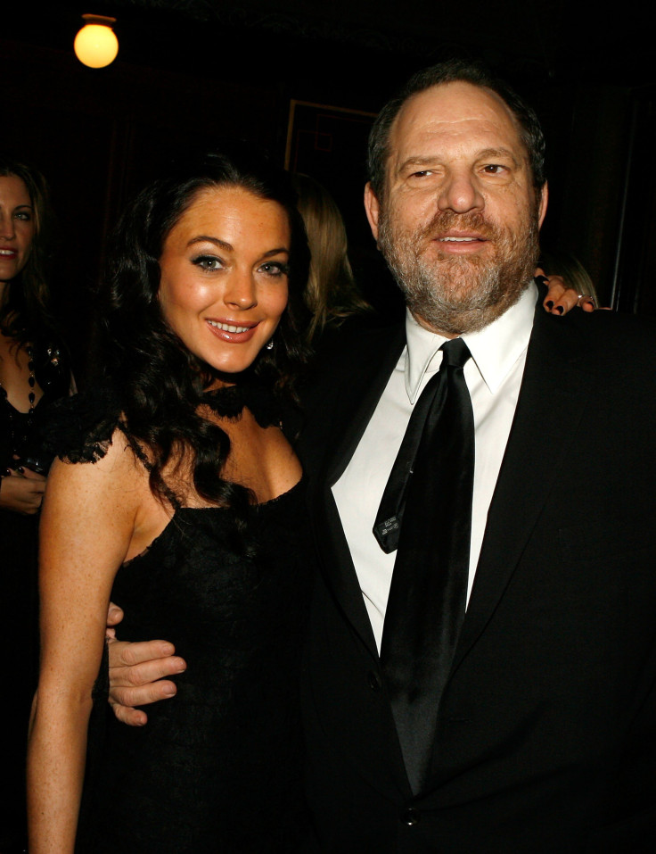 Lindsay Lohan and Harvey Weinstein 