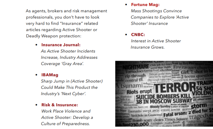 McGowan Program Administrators information on active shooter insurance