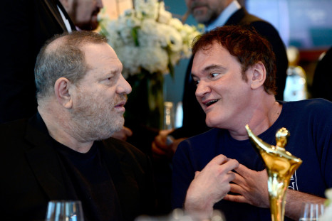 Producer Harvey Weinstein (L) and Quentin Tarantino