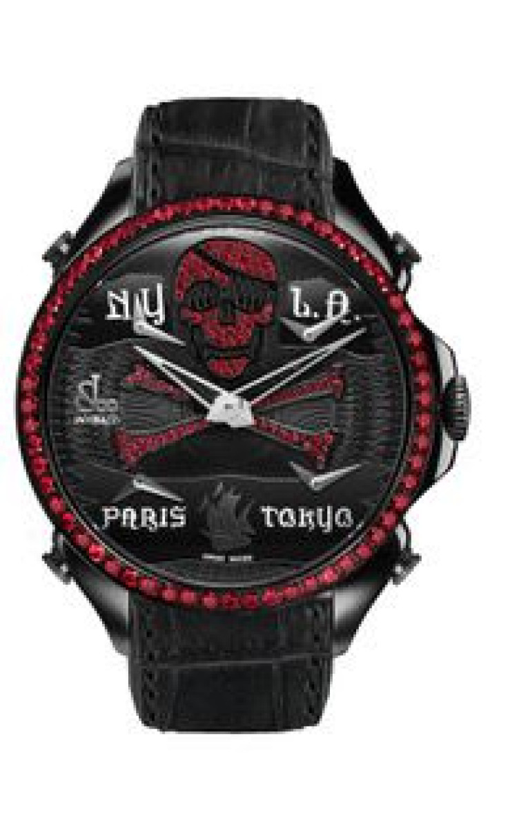 Jacob & Co  Palatial Five Time Zone Pirate Black PVD with Rubies