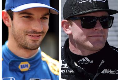 Alexander Rossi and Conor Daly