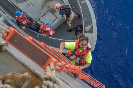US Navy rescues women