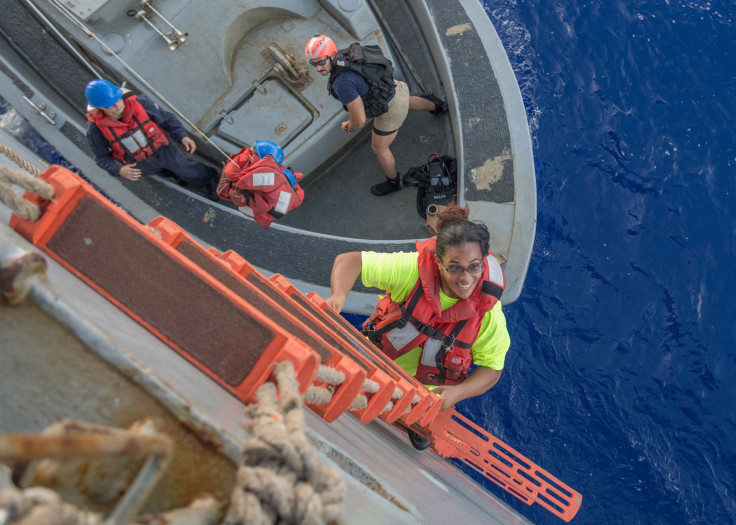 US Navy rescues women