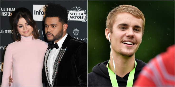 selena gomez, the weeknd, justin bieber