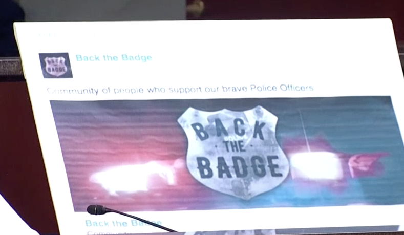 Back the Badge Account