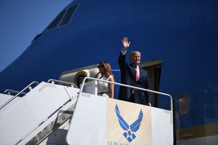 trumps arrive in hawaii