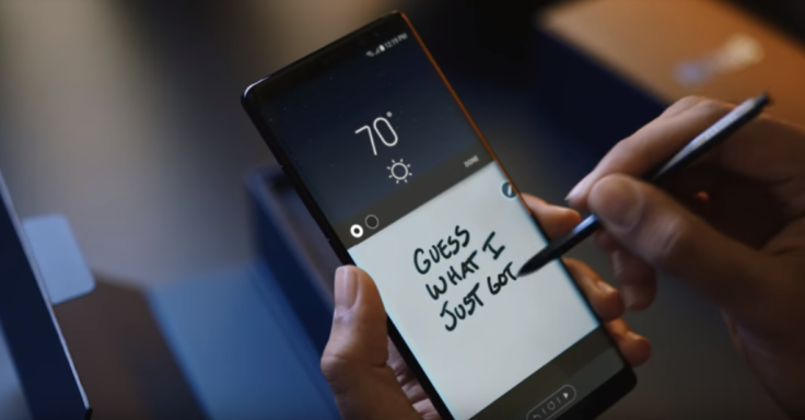 Samsung Galaxy Note 8 screen cap