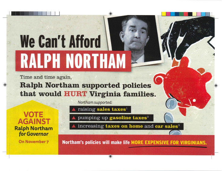 AFP mailer on Northam