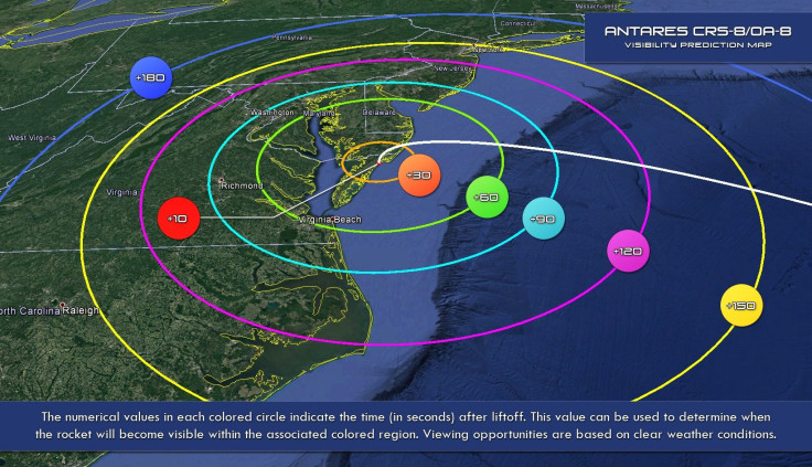 orbital atk launch map