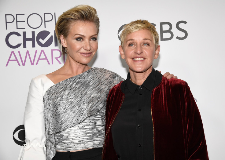 Portia de Rossi and Ellen DeGeneres