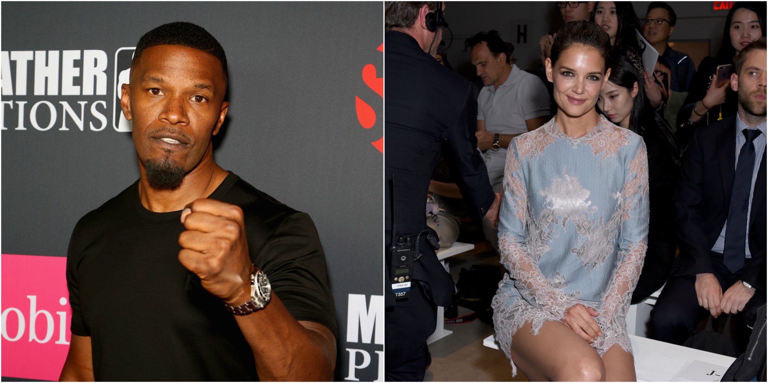 Katie Holmes Ex Jamie Foxx Spotted With Mystery Woman On Nd Birthday