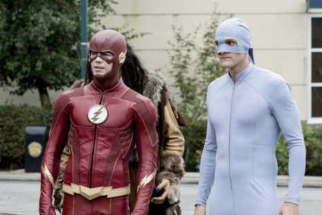Grant Gustin as Barry, Hartley Sawyer as Ralph