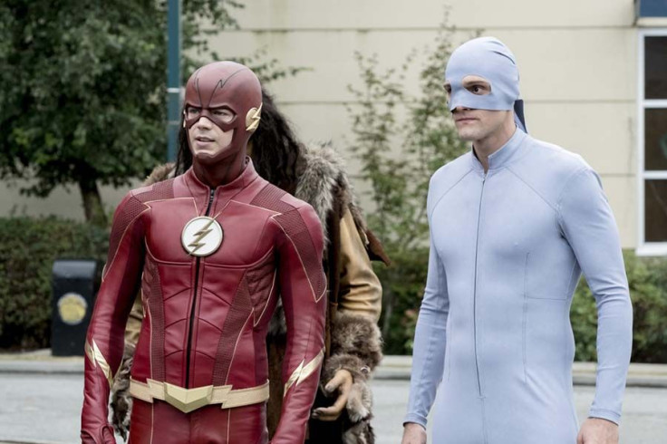 Grant Gustin as Barry, Hartley Sawyer as Ralph