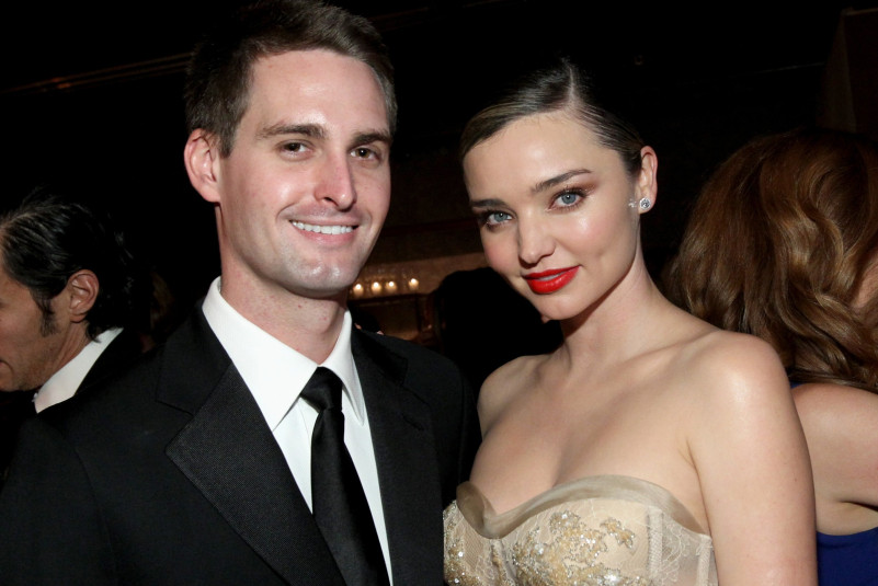 Miranda Kerr and Evan Spiegel