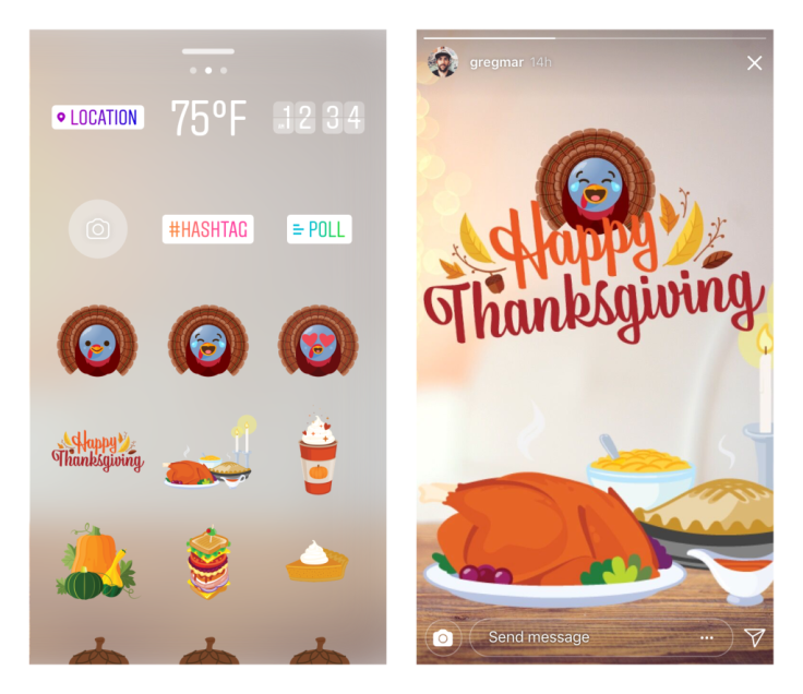 thanksgiving stickers