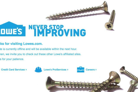lowes site down