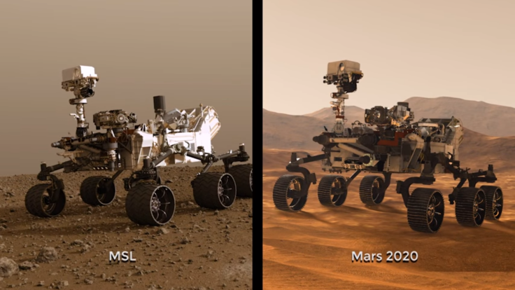 Mars 2020 and Curiosity Comparison