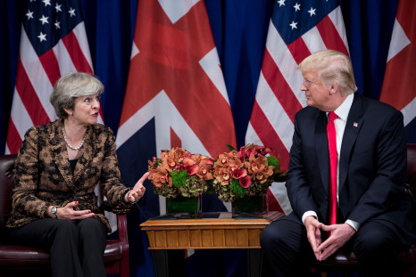 Theresa May and Donald Trump 