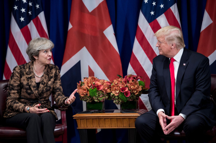 Theresa May and Donald Trump 