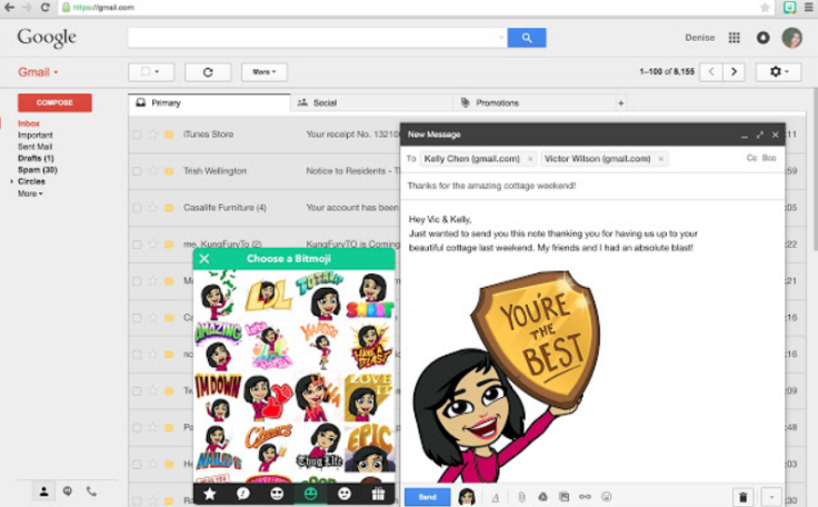 bitmoji chrome