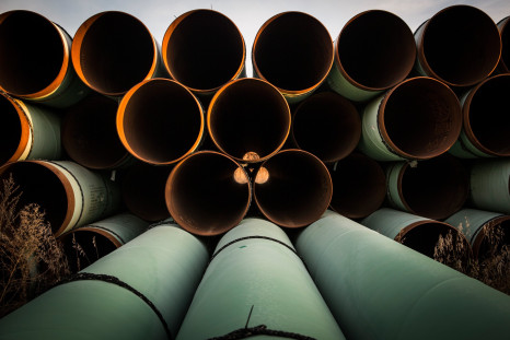 Pipes for Keystone XL pipeline
