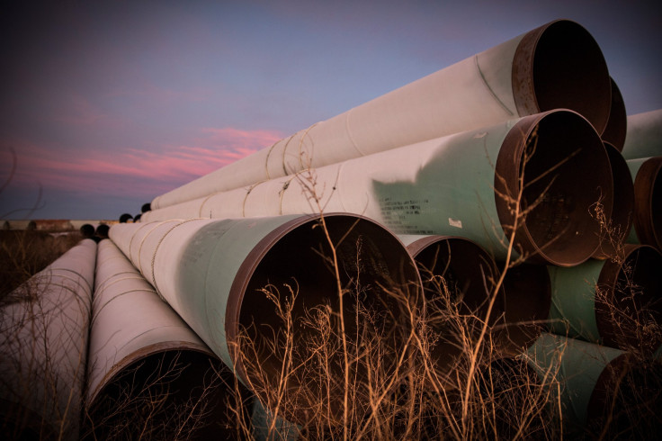 Pipes for Keystone XL pipeline