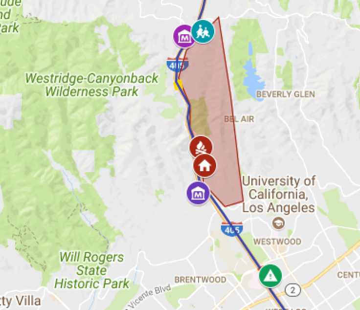 Skirball Fire Map