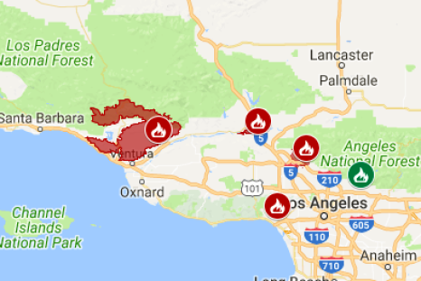 California Wildfire Map