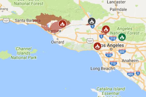 Cali Fire Map