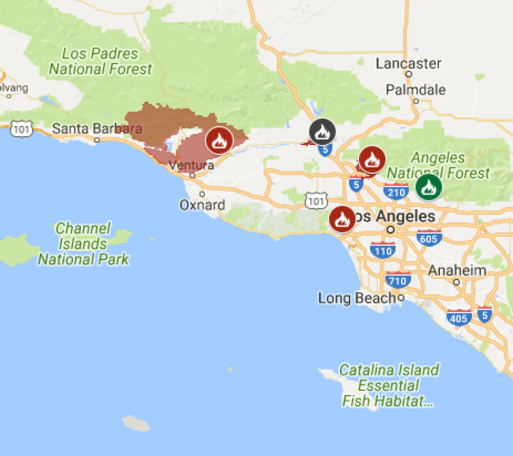 Cali Fire Map