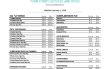 Xfinity prices