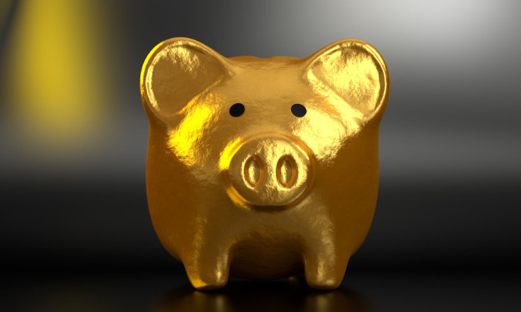 piggy bank, gold