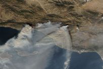 NASA terra satellite thomas fire