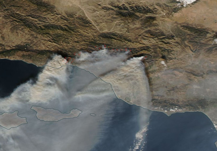 NASA terra satellite thomas fire