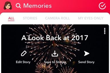 Snapchat year memories story 