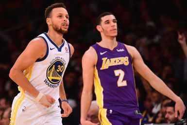 Steph Curry and Lonzo Ball 