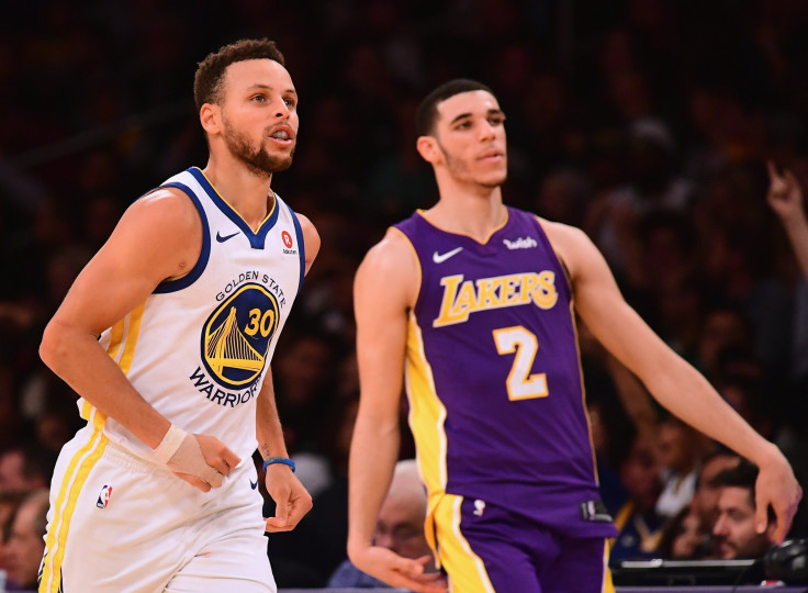 Steph Curry and Lonzo Ball 