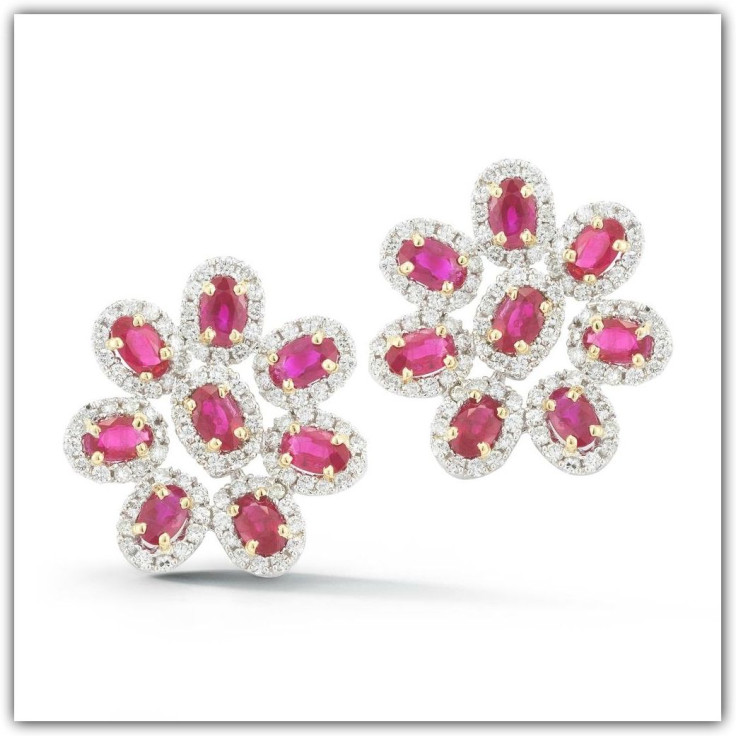 TAKAT ruby and diamond earrings