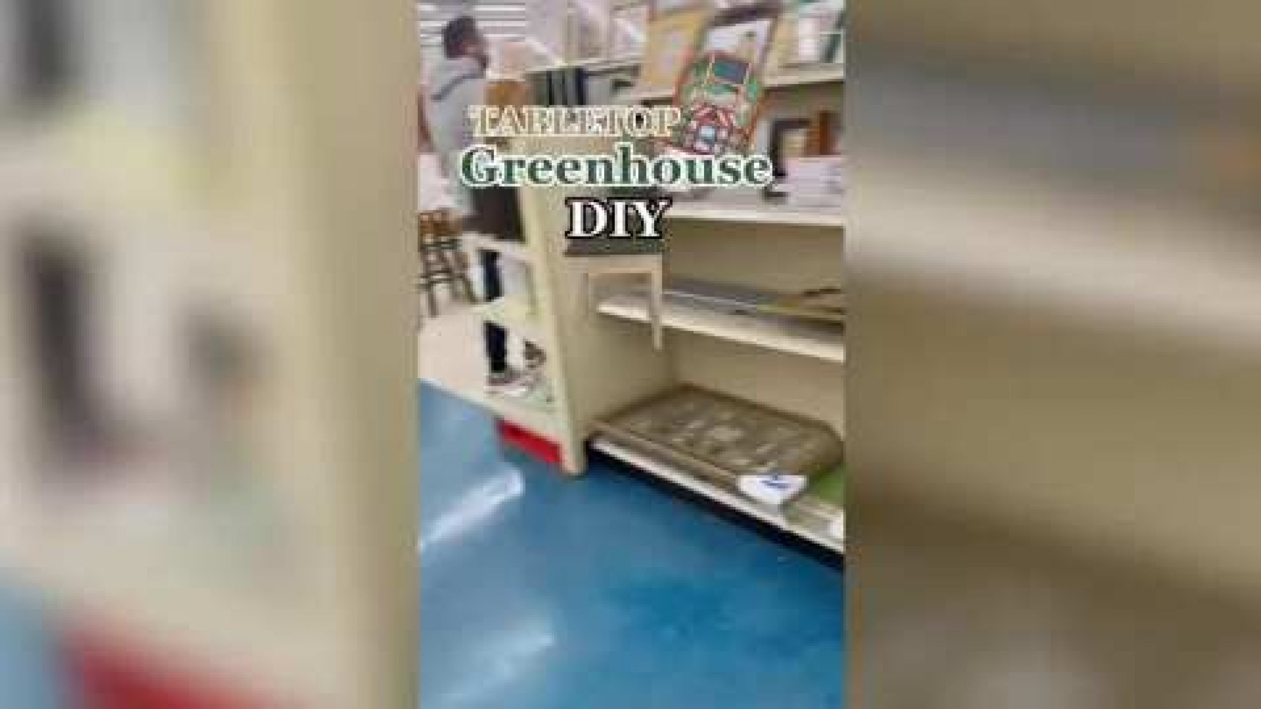Budget DIY Tabletop Greenhouse Made With Thrifted Frames Stuns Internet