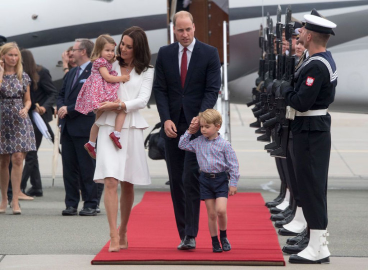 Kate Middleton,Princess Charlotte, Prince William, and Prince George 